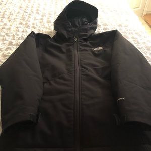 Boys North Face. Size M 10/12 black coat